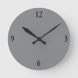 Reloj Redondo Mediano Wall Clock in Grey