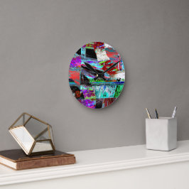 Reloj Redondo Mediano Wall Clock – Neon Pulse