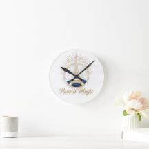 Wall Clock - Paris Elegant Eiffel Tower