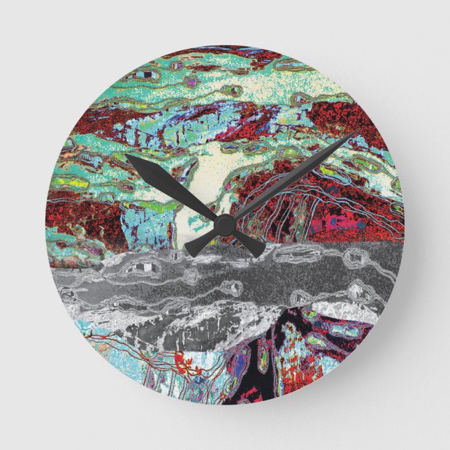 Reloj Redondo Mediano Wall Clock – Strata Pulse (Anverso)