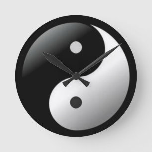Reloj Redondo Mediano Wall Clock Yin Yang