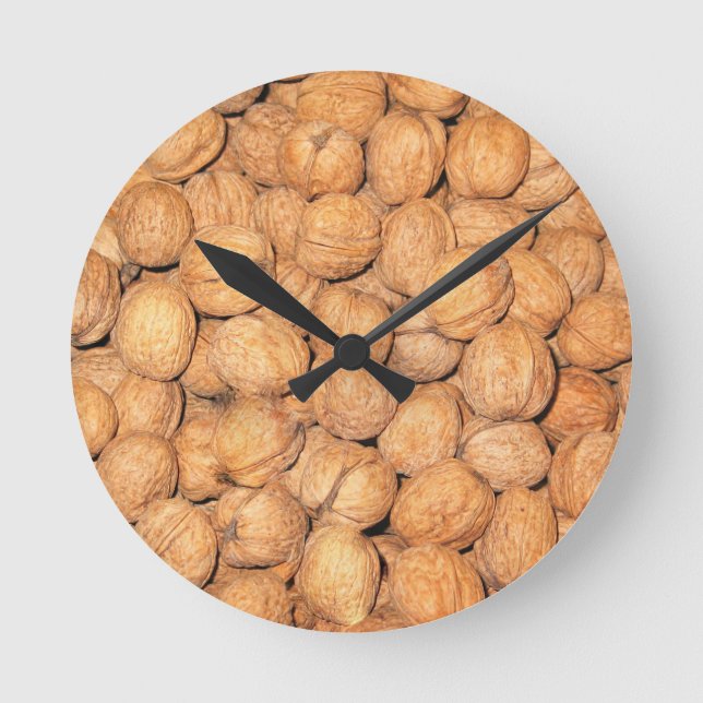 Reloj Redondo Mediano Walnut Quirky (Anverso)