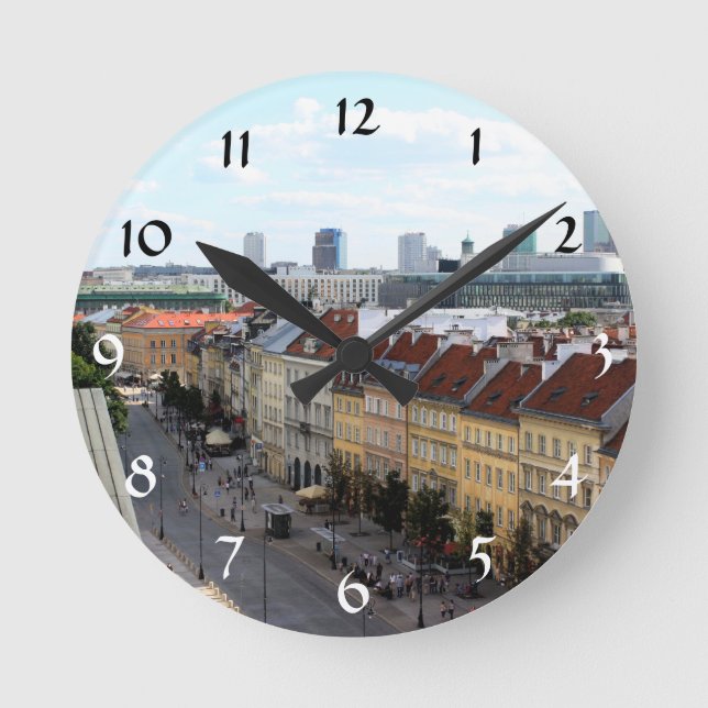 Reloj Redondo Mediano Warsaw View (Anverso)