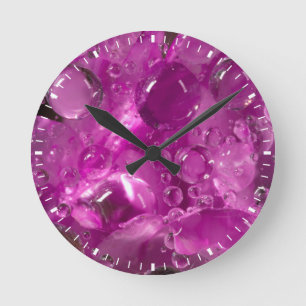 Reloj Redondo Mediano Water drops on flower, California