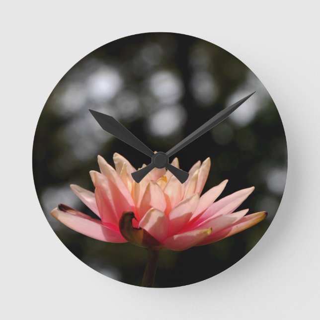 Reloj Redondo Mediano Water Lily (Anverso)