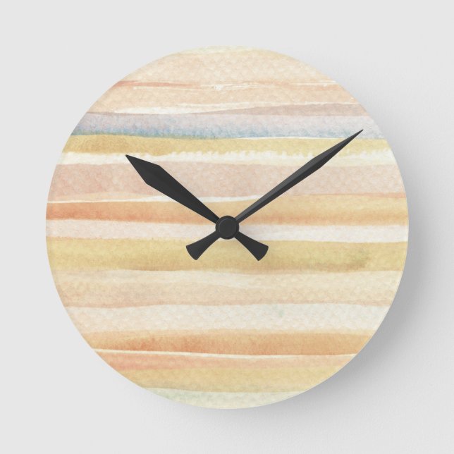 Reloj Redondo Mediano Watercolor art background, texture (Anverso)