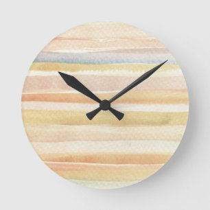 Reloj Redondo Mediano Watercolor art background, texture