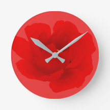 Watercolor Floral Crimson Peony Rojo