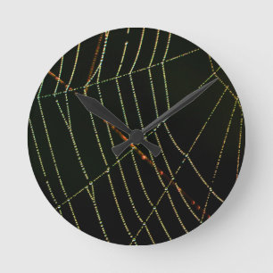 Reloj Redondo Mediano Web de araña
