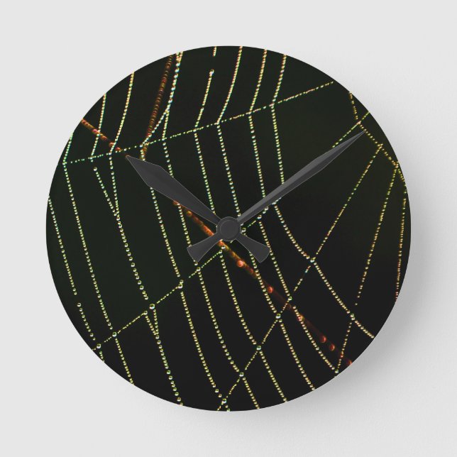 Reloj Redondo Mediano Web de araña (Anverso)