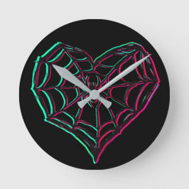 Reloj Redondo Mediano Web De Camiseta De Amor