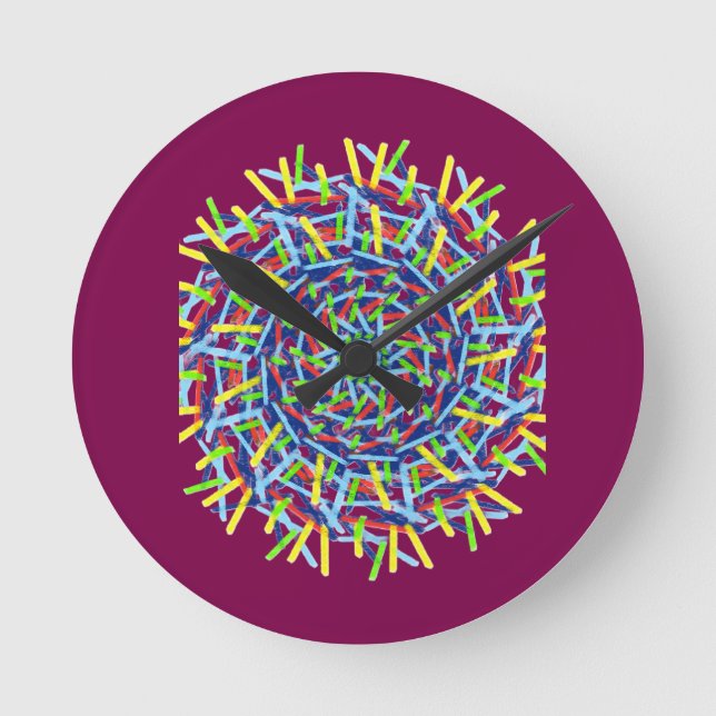 Reloj Redondo Mediano Weird Wall Clock (Anverso)