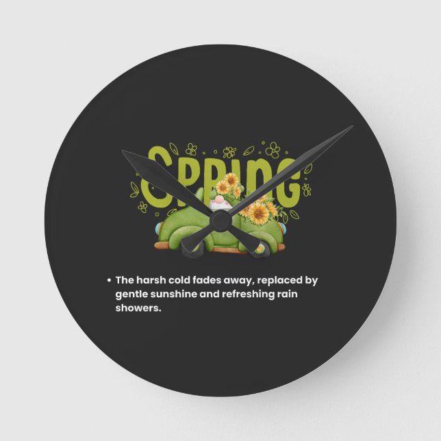 Reloj Redondo Mediano Welcoming the Warmth (Anverso)