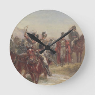 Reloj Redondo Mediano Wellington en España (aceite en el panel) (par de