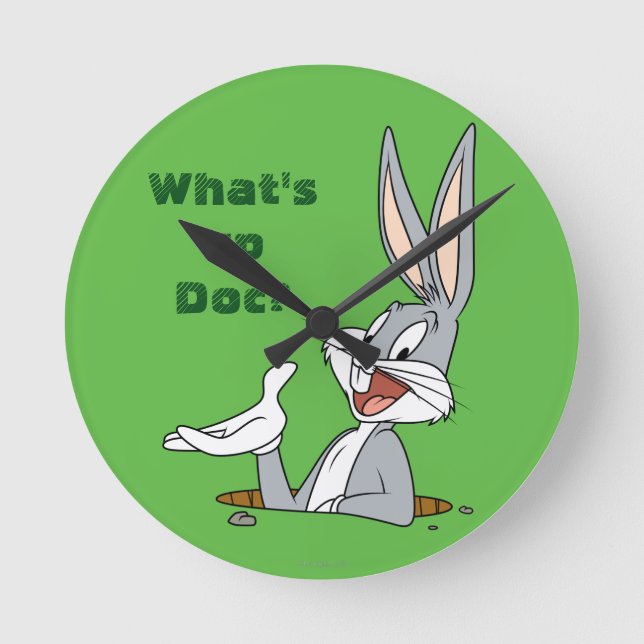 Reloj Redondo Mediano WHAT’S UP DOC?™ BUGS BUNNY™ Rabbit Hole (Anverso)