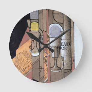 Reloj Redondo Mediano White Bordeaux, 1913 (gouache & pencil on paper)