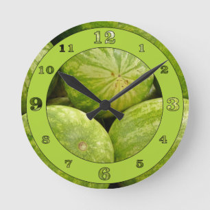 Reloj Redondo Mediano Whole Watermelons Numbered