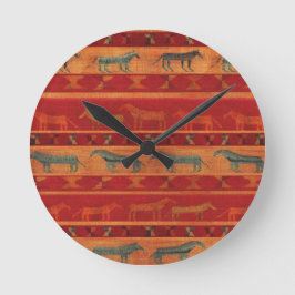 Reloj Redondo Mediano Wild Gypsy Mustangs