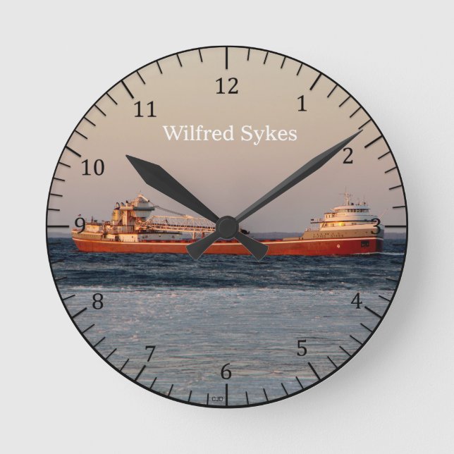 Reloj Redondo Mediano Wilfred Sykes clock (Anverso)