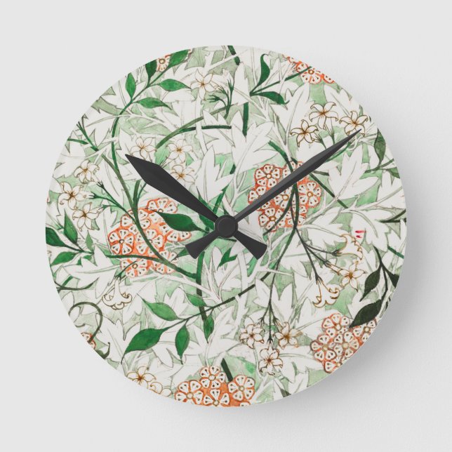 RELOJ REDONDO MEDIANO WILLIAM MORRIS : JASMINE (Anverso)