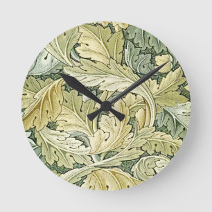 Reloj Redondo Mediano William Morris, nouveau del arte, original,