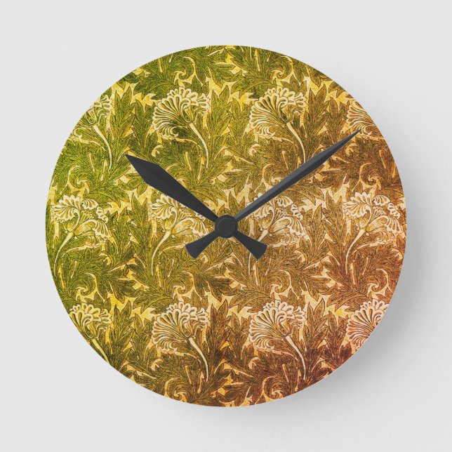 Reloj Redondo Mediano William Morris Tulips (Anverso)