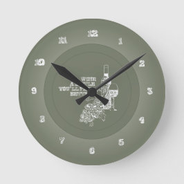 Reloj Redondo Mediano Wine A Little