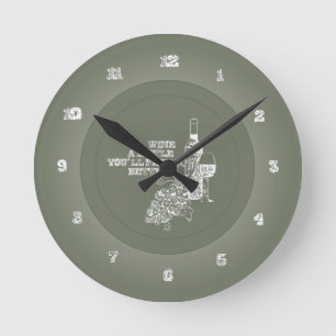 Reloj Redondo Mediano Wine A Little