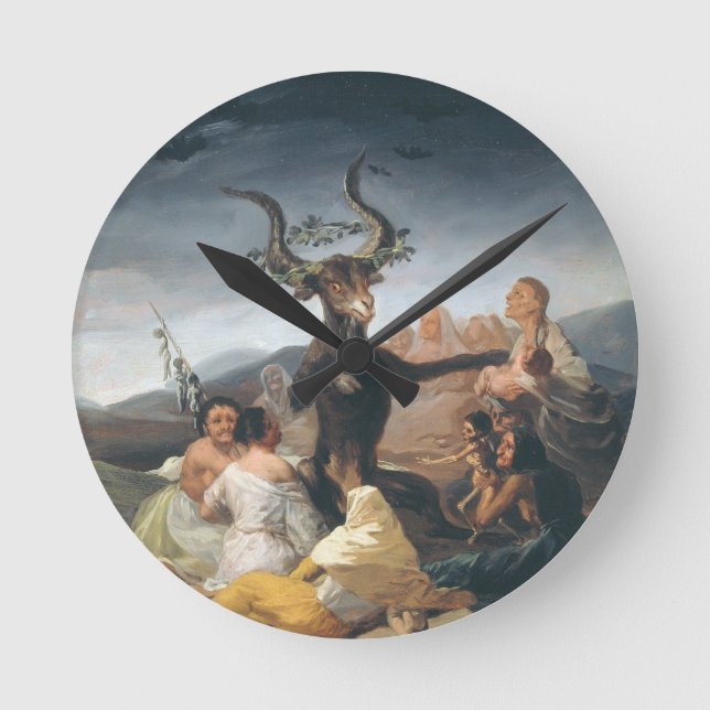 Reloj Redondo Mediano Witches Sabbath - Francisco de Goya (1797-1798) (Anverso)