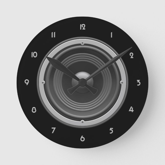 Reloj Redondo Mediano Woofer (Anverso)