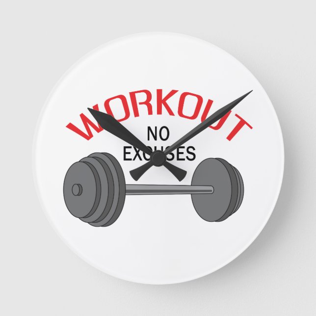 RELOJ REDONDO MEDIANO WORKOUT NO EXCUSES (Anverso)