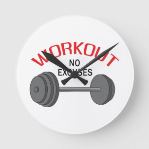 RELOJ REDONDO MEDIANO WORKOUT NO EXCUSES