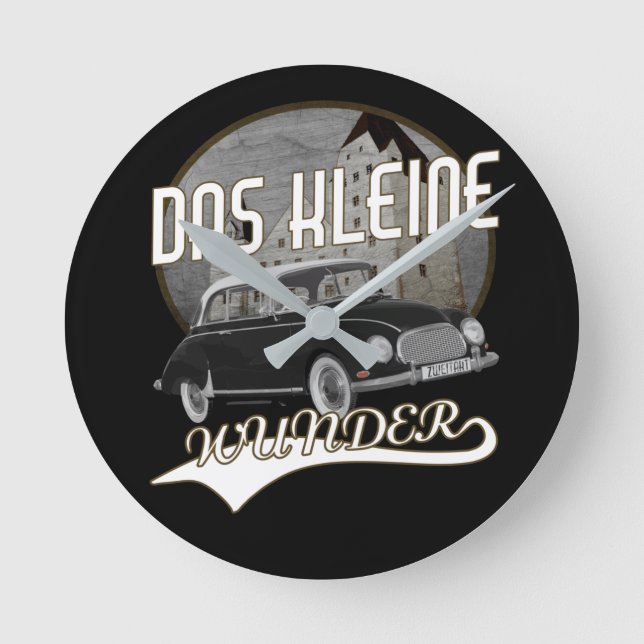 Reloj Redondo Mediano Wunder de Oldtimer Deutschland Auto Union DKW Klei (Anverso)