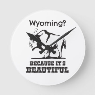 Reloj Redondo Mediano ¿Wyoming? Porque es hermoso
