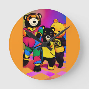 Reloj Redondo Mediano Xi Jinping en el Fiesta infantil