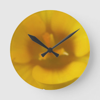 Reloj Redondo Mediano Yellow Crocus Wall Clock