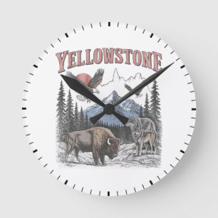 Reloj Redondo Mediano Yellowstone