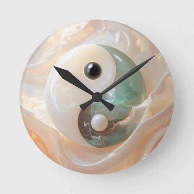 Reloj Redondo Mediano YIN AND YANG - Yijing (Anverso)