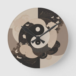 Reloj Redondo Mediano Yin Yang