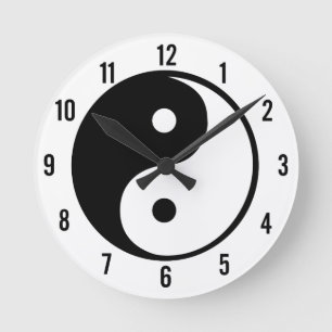 Reloj Redondo Mediano Yin Yang Clock