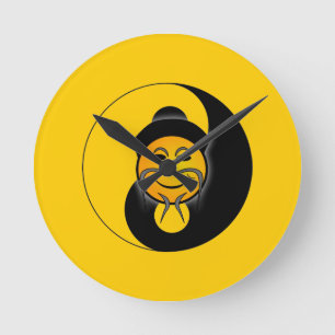 Reloj Redondo Mediano Yin Yang Clock