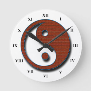 Reloj Redondo Mediano Yin Yang por Shirley Taylor