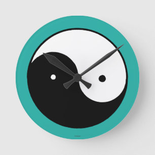 Reloj Redondo Mediano Yin Yang Symbol