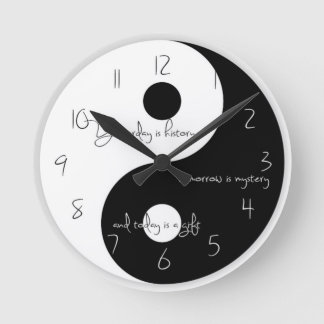 Reloj Redondo Mediano Ying and yang clock