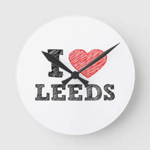 Reloj Redondo Mediano Yo-amor-Leeds