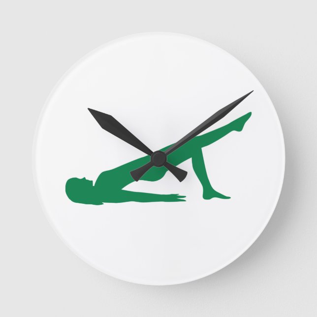 Reloj Redondo Mediano Yoga Pilates (Anverso)