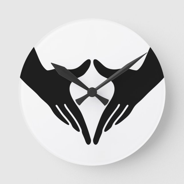 Reloj Redondo Mediano Yoga Yoni Mudra (Anverso)