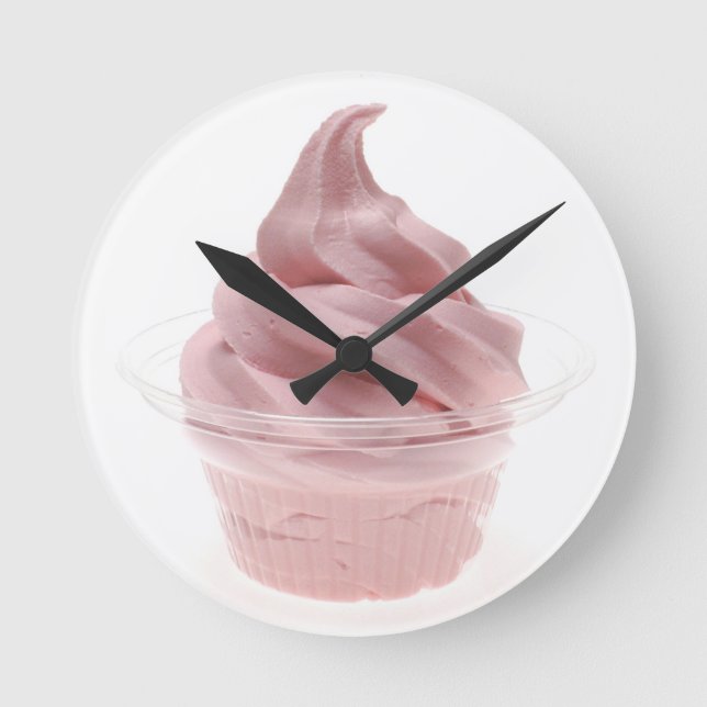 Reloj Redondo Mediano Yogurt congelado (Anverso)