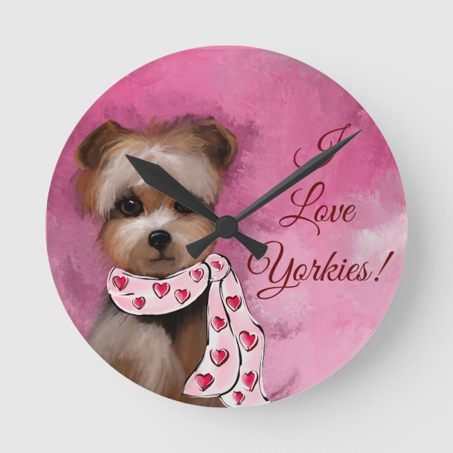 RELOJ REDONDO MEDIANO YORKIE           (Anverso)