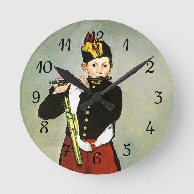 Reloj Redondo Mediano Young Flautist, or The Fifer Edouard Manet  (Anverso)